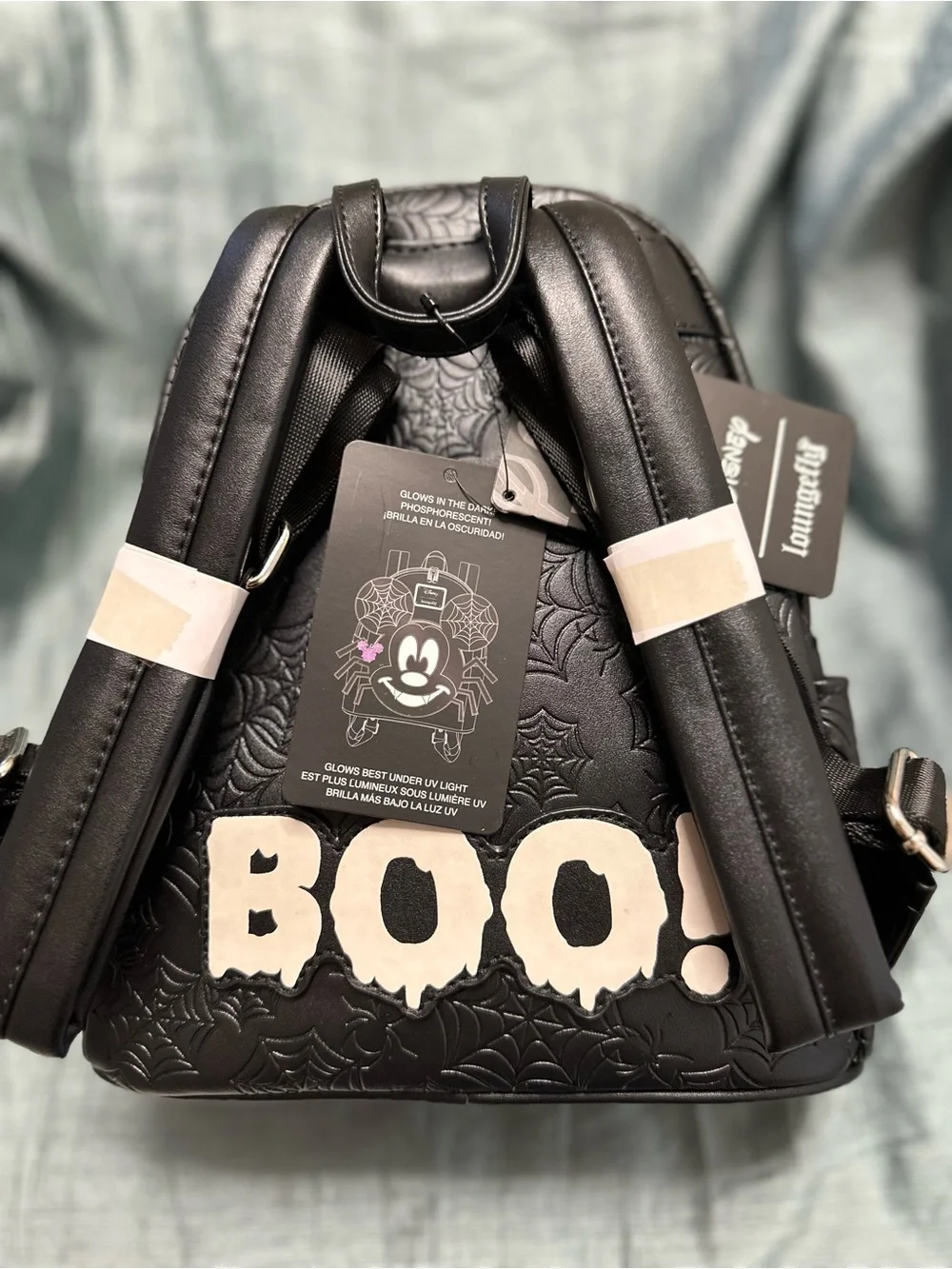 Loungefly Disney Spider Mickey Glow in the Dark Mini Backpack